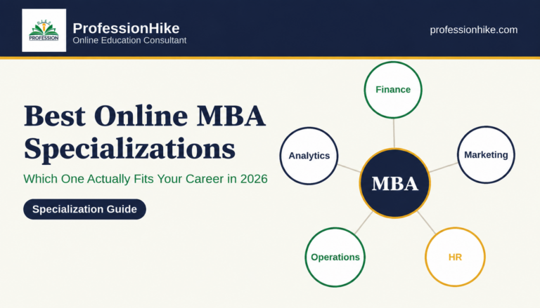 Best Online MBA Specializations in India for 2026: Which One Actually Fits Your Career